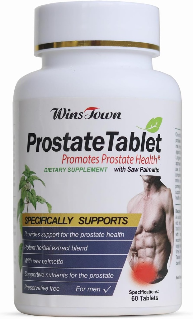 전립선 약은, 남자를 위한 Palmetto 전립선 건강 보충교재, 지원 머리 건강, Urinary Tract & Bladder 통제, 60의 정제를 보았습니다