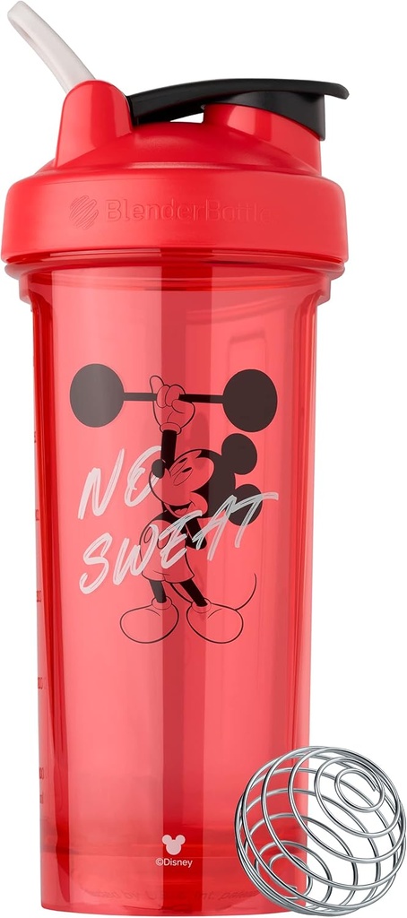 BlenderBottle Mickey & Friends Shaker Bottle Pro 시리즈, 단백질 쉐이크 및 사전 운동, 28-Ounce (C05115)