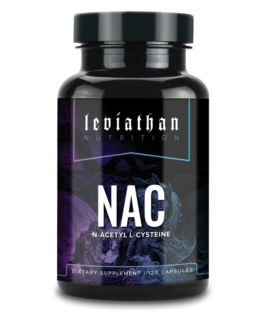 Leviathan 영양 NAC 보충교재 N 아세틸 Cysteine Lung를 위한, 간결한 지원 - Glutathione 수준 600mg의 120의 캡슐을 밀어주는 유력한 산화 방지제 지원