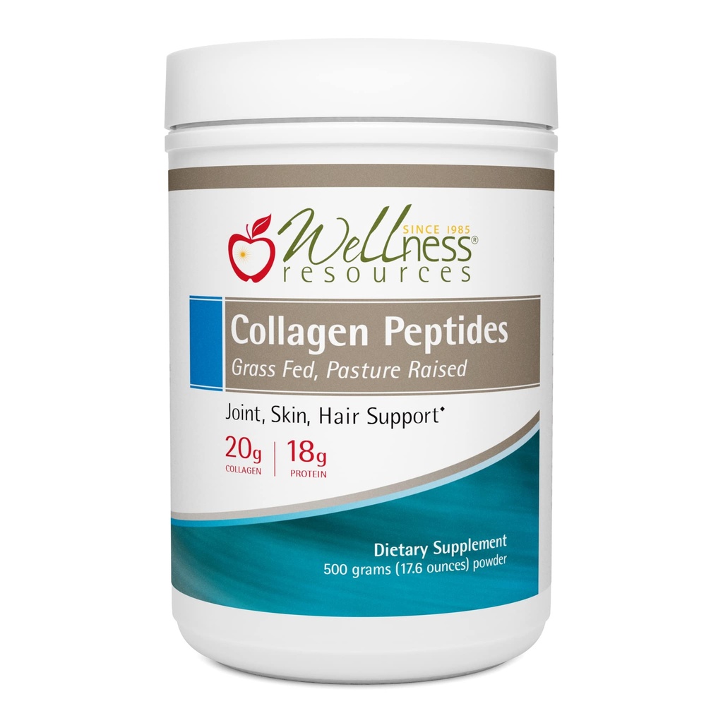 Wellness Resources Collagen Peptides - Pasture Raised, Grass Fed 100 % Collagen Protein - Hydrolyzed Type I 및 III Collagen Peptides Powder, Unflavored (500 그램 / 17.6 온스)