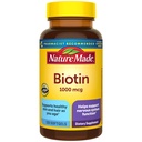 Nature Made Biotin 1000 mcg Softgels, Biotin Vitamins 규정식 보충교재, 건강한 머리 & 피부, 120 Softgels, 120 일 공급