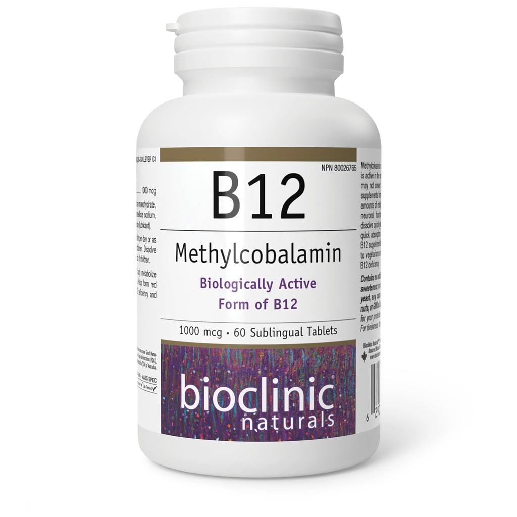 바이오 클리닉 자연 - B12 Methylcobalamin 1000 mcg 60 loz