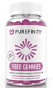 Chicory 루트의 Inulin FOS와 성인을위한 PUREFINITY 섬유 Gummies, 매일 소화 및 변비 지원을위한 설탕 무료 Prebiotic 보충 - Non-GMO, Vegan, 60 카운트