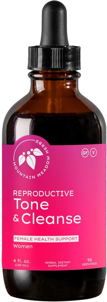 산 메도우 허브 Reproductive Tone 및 Cleanse | 여성 Reproductive Toning 및 Cleaning (여성용 호르몬 지원) | 4 oz