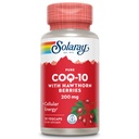 SOLARAY Pure CoQ-10 200 mg | 건강한 심장 기능 및 세포 에너지 지원 | 허브 혼합으로 강화 | 30 VegCaps