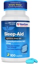 GenCare - 수면 보조 Diphenhydramine HCL 25mg 블루 캡 (100 모자) - 성인을위한 야간 수면 알약을 형성하는 비 하빗은 잠 잠 잠 잠을 통해 & 수면 심미 - 수면 보조