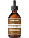 Ultra6 Nutrition Ashwagandha Liquid Drops - Rhodiola Rosea Tincture와 유기 Ashwagandha 보충제 - Mood 및 Energy 용 뿌리 추출물 - 남성 및 여성을위한 보충