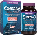 BlueBonnet 영양 Omega-3 살몬 오일 Softgels, 90 조사