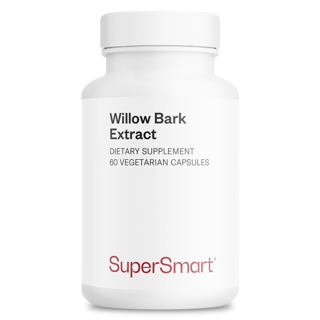 Supersmart - Willow Bark 추출물 하루 530mg (고전도) - 15 % Salicin - 천연 Willow Bark 허브 보충 | Non-GMO 및 글루텐 무료 - 60 채식 캡슐