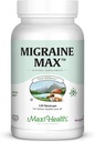 Maxi Health Migraine Max|강력한 편두통 구호 | 100 % 천연 | 120 쉬운-To-Swallow 캡슐 고저 인증