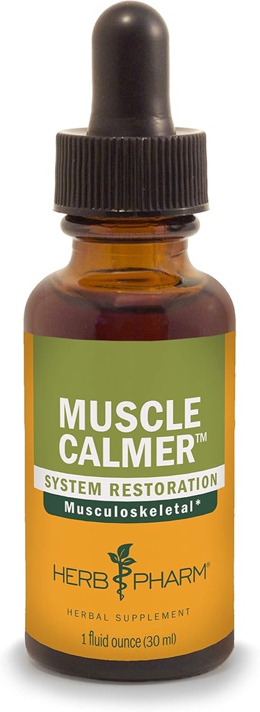 Musculoskeletal 시스템 지원을위한 허브 Pharm 근육 Calmer 액체 초본 공식 - 1 Ounce