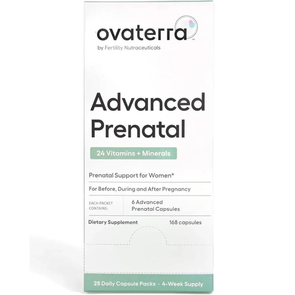 550mg Choline, Methylfolate, Chelated Iron & 24 Nutrients 168 캡슐 여성을위한 Ovaterra 고급 예비 비타민 - 28 일 공급