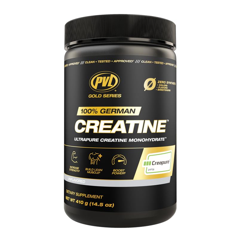 PVL Creapure 크레아틴 - 100% 순수한 독일 크레아틴 monohydrate 분말 - 82 서빙 - 410 g