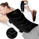 다시, 13 "x 21"Reusable Gel Cold Pack Wrap for Full Back, Hip 및 Leg Relief, XXL Cold Compress for Muscle Soreness, 피로 및 일상 회복, Black