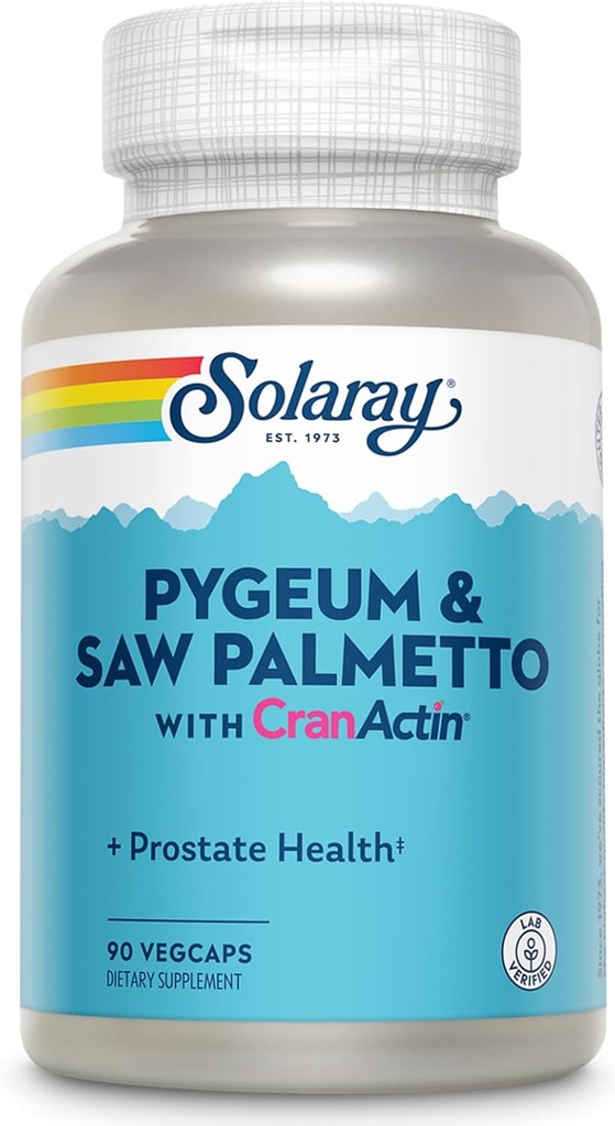 Solaray Pygeum 과 Saw Palmetto 와 Cranactin 보충교재, 90 조사