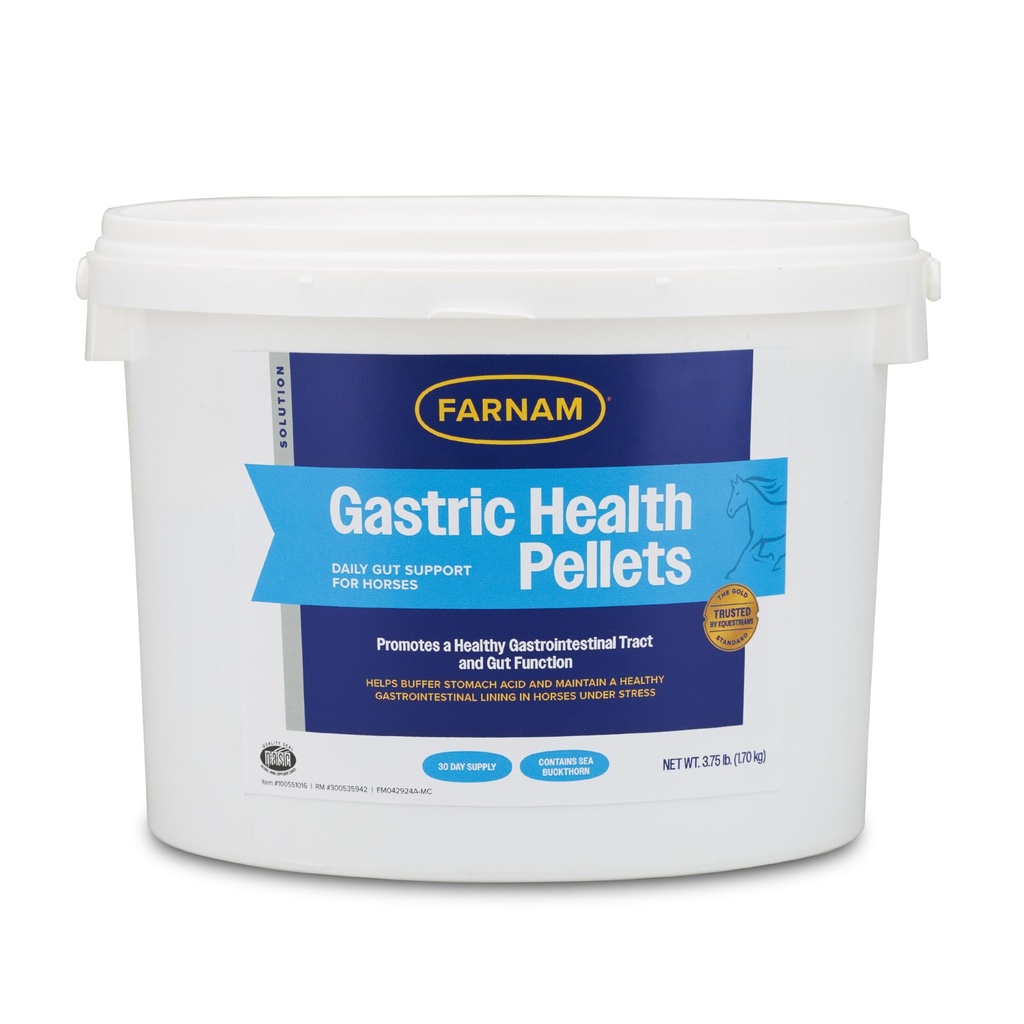 Farnam Gastric Health Pellets, Daily Gut 및 Digestive Health Supplement for Horses는 건강한 위장 및 Gut 기능을 유지합니다.