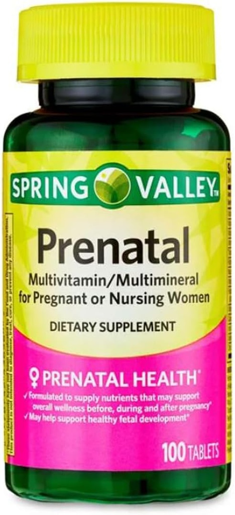임신 및 간호 여성 규정식 보충교재 정제, 100 조사를 위한 Prenatal Multivitamin/Multimineral