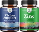 Vision Dry Eyes Pressure 및 Blue Light Protection 및 아연 Complex for Immune System 및 Zinc