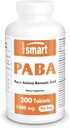 Supersmart - PABA 보충 하루 3000mg (아미노 벤조산) - 천연 B 복합 비타민 - 수용성 PABA | 비 GMO 및 글루텐 무료 - 200 기타 제품