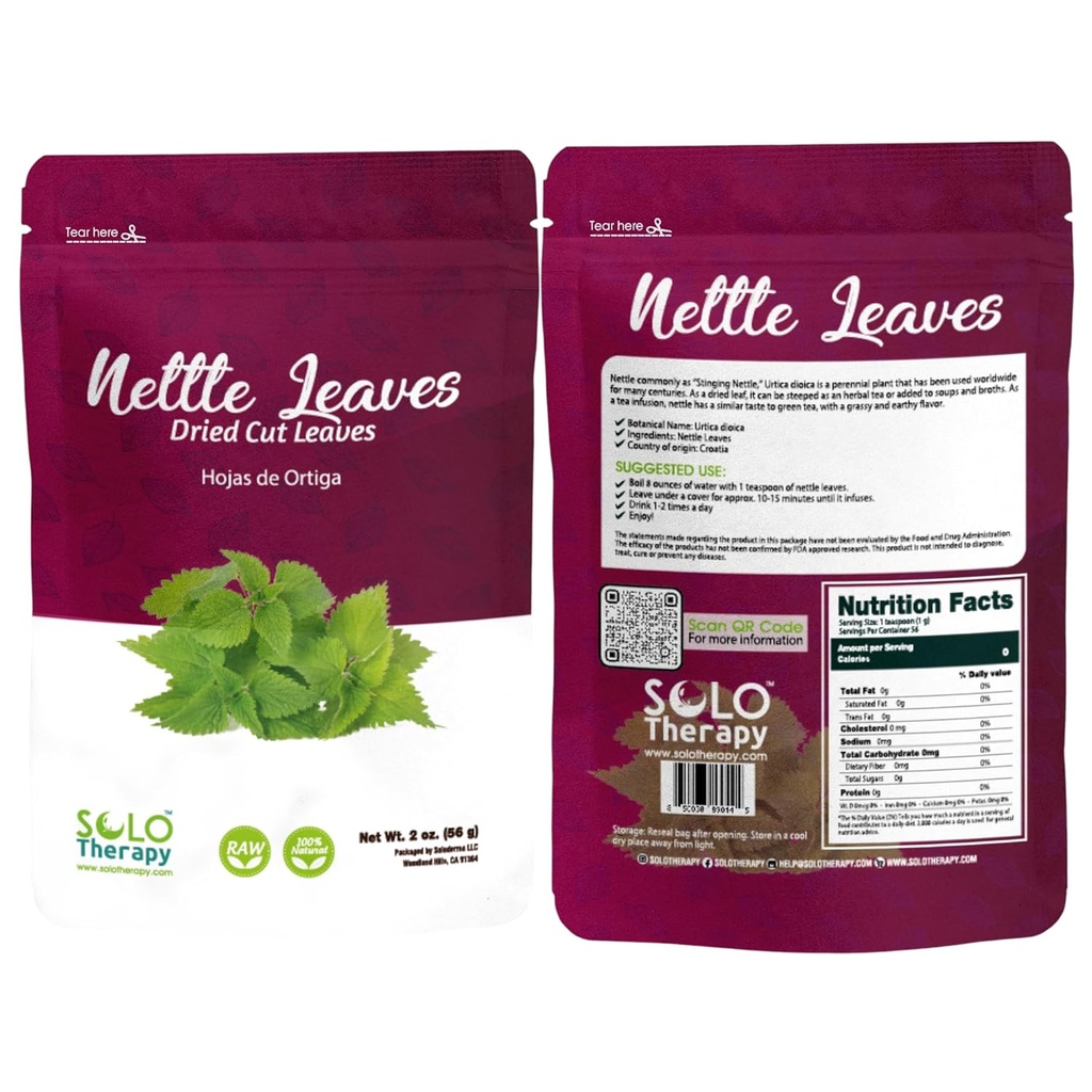Nettle Leaf c/s 2 온스, Nettle Leaf Tea, Resealable Bag, Stinging Leaf, Nettle Leaf 허브
