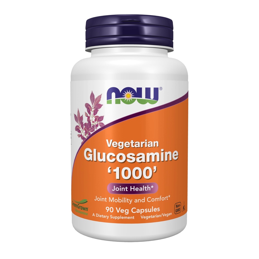 지금 식품 보충제, 글루코사민 '1000'(GreenGrown® Glucosamine), 채식, 90 Veg 캡슐