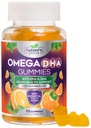 오메가 3 물고기 기름 구미 - 세 배 힘 Omega3 거미 - 심장 건강을 위한 DHA & EPA 지방산, 합동 & 뇌 지원, 성격의 높은 흡수 오메가 물고기 기름 보충교재, 오렌지 풍미 60 Gummies