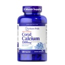 Puritan의 Pride Triple Strength Coral 칼슘 1500mg Bone-ActiveTM, Heart, Nerve 및 Muscle Support, 2 개월 공급, 120 Rapid Release Capsules에 대한 규정식 보충