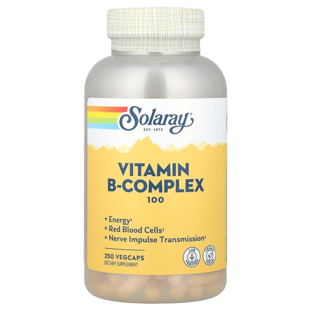 Solaray B Complex 보충교재, 100mg, 250 조사