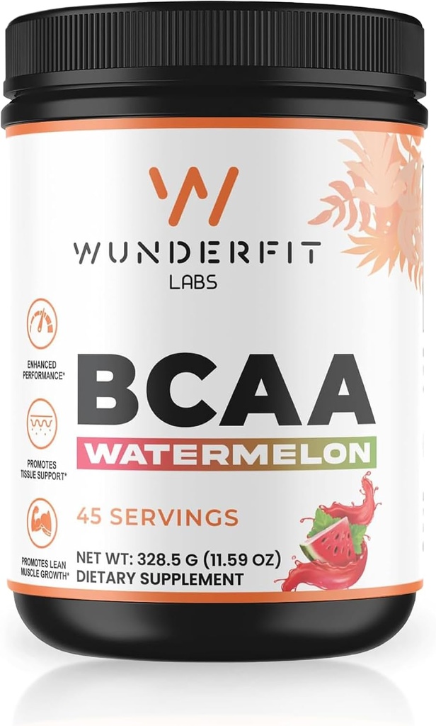 BCAA (Watermelon), 분말, 45의 서빙
