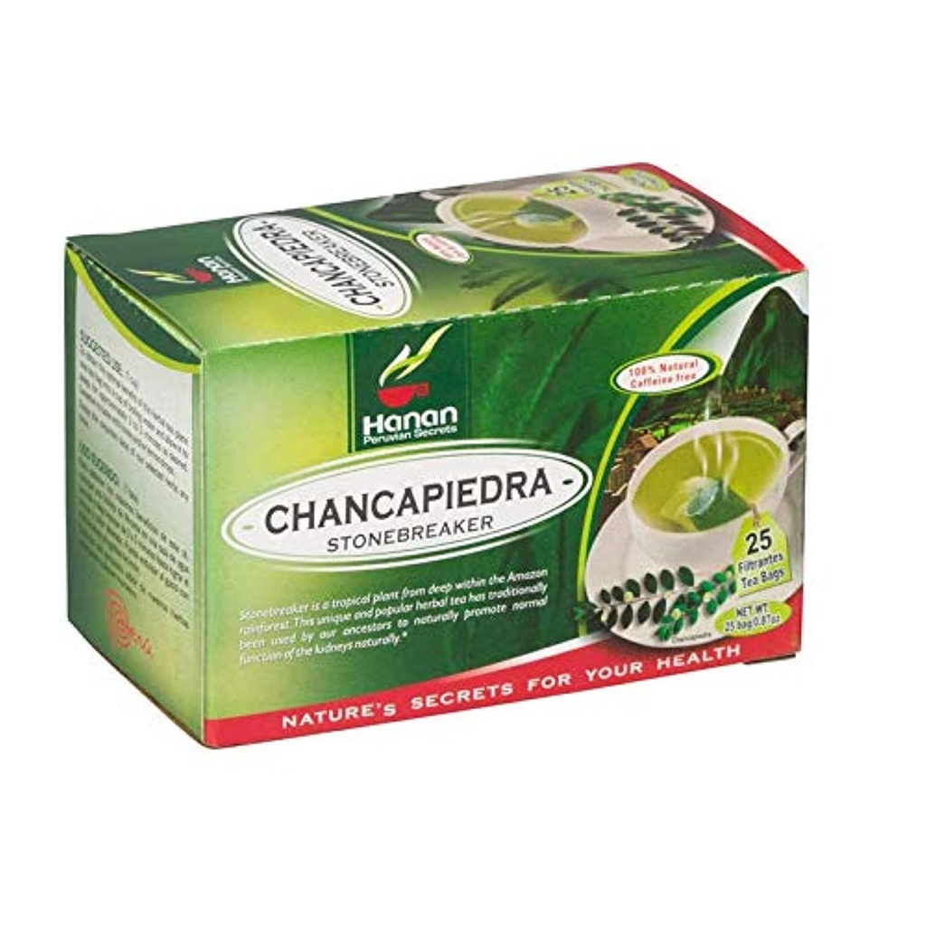 돌 차단기 Chanca Piedra 초본 차 - 페루에서 100%년 Naural (25의 차 부대) 자연적인 Kidney Cleanse & Gallbladder 돌 지원 – 폐궤, 홍조 불순, 명확한 유린 체계