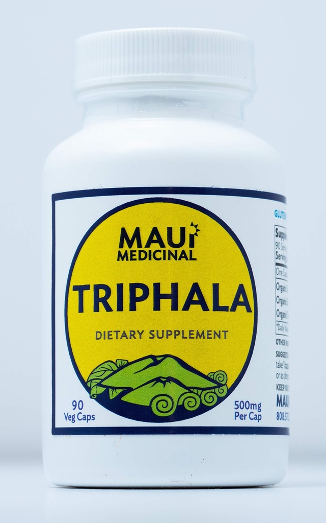 TRIPHALA 90 Veggie 캡슐 - 캡슐 유기 초본 공식 당 500mg