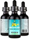 Undelio의 초본 Mullein 잎 추출물 - 호흡, Lung, 수면 및 소화 지원을위한 유기 및 알코올 프리 태피스 - 비 GMO, Vegan - 2 fl. 면역 건강 및 폐 해독을위한 Oz