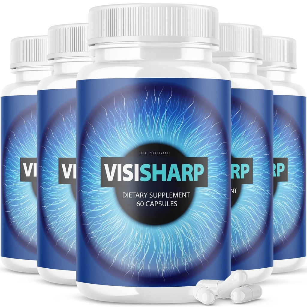 (5개의 팩) Visisharp 눈 건강 공식을 위한 눈 약 Visi 샤프 보충교재 (300의 캡슐)