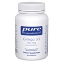 Pure Encapsulations Ginkgo 50 160 mg | Ginkgo Biloba Supplement to Support Oxygen, Blood Circulation, Mild Memory issues Associated with Aging* | 120 캡슐