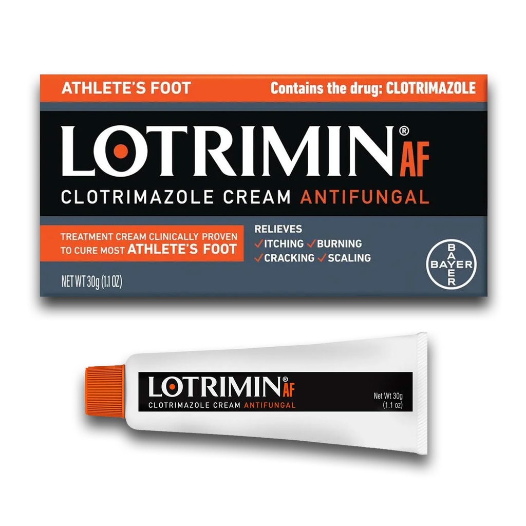 Lotrimin AF 크림: Athlete의 발 1% Clotrimazole 항진균성 처리, 임상적으로 입증 효과, 1.1 Ounce (새로운 모습)
