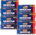 Natureplex 최대 릴리프 Medicated Anti-Itch Cream 1.5oz (6 팩) - 래싱, 비트, 썬번, 컷, 번들, Poison Ivy & More – 냉각 Menthol & Pramoxine – 미국에서 만든