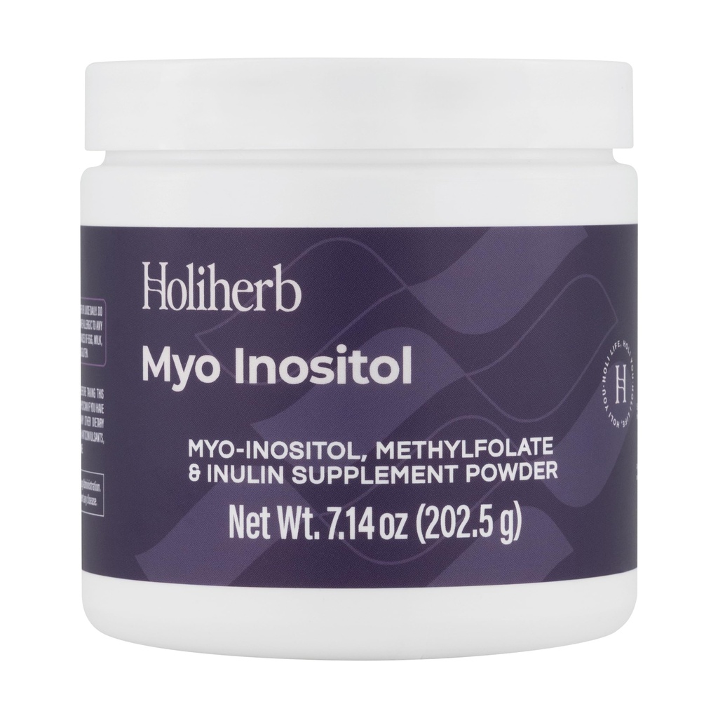 Holiherb Myo Inositol + 여성을위한 Methylfolate 보충 | Hormonal Balance & Ovarian Health Support에 대한 불임 보조제 | 서빙 당 Myo Inositol의 4g | 50 서빙