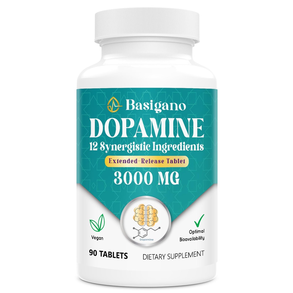 자연적인 Dopamine 보충교재 - 90의 정제 (1의 포장)