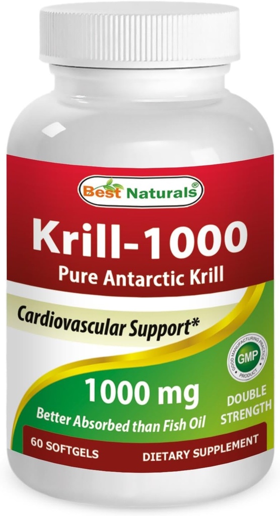 제일 자연적인 크릴 기름 연약한 젤, 1000 mg, 60 조사