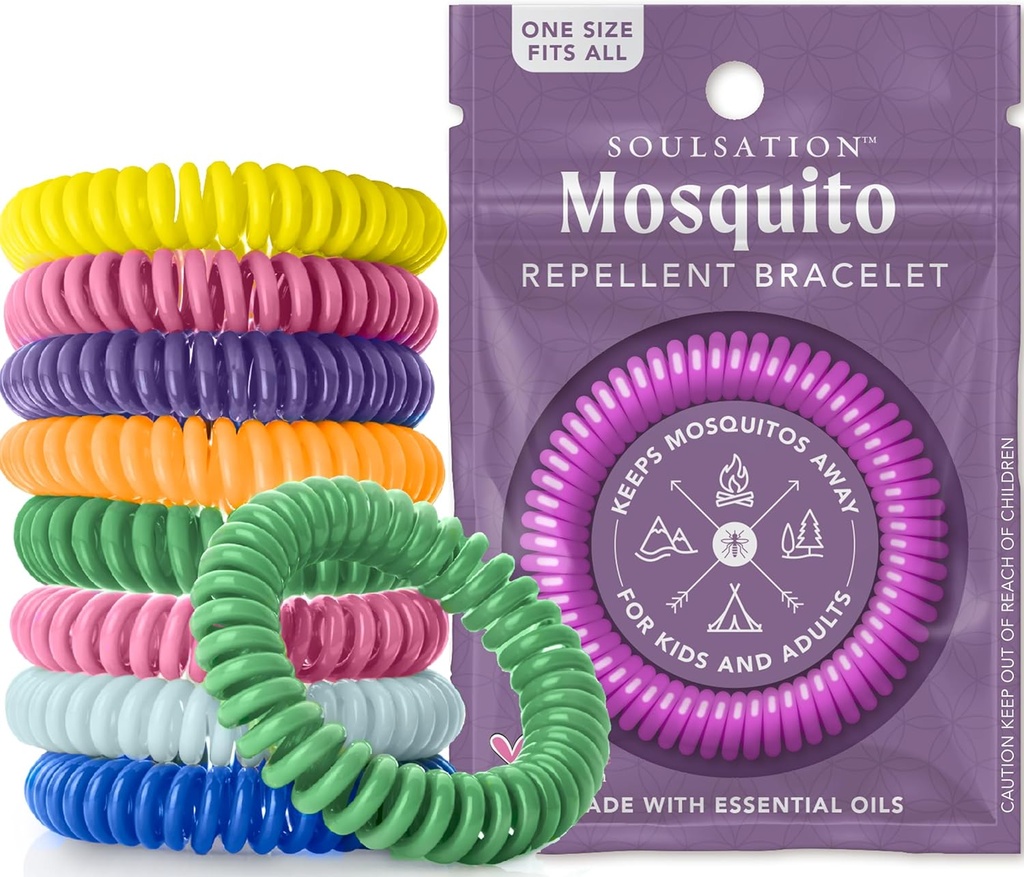 15 팩 Mosquito Repellent 팔찌, 아이 & 성인을 위한 DEET 자유로운, 개별적으로 감싸인 밴드