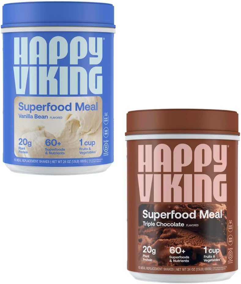 금성 윌리엄스, 20G 단백질, 낮은 캐비넷, Keto, Vegan, Gluten-Free, Superfoods, Complete Meal Replacement, 2 Canisters (24 oz. 각)