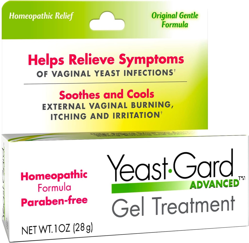 YeastGard 고급 Homeopathic 효모 치료 질 젤 - 백색 1개 oz