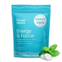 NeuroGum Energy Caffeine Mints (180 조각) - L-theanine + Natural Caffeine + Vitamin B12 & B6 - Nootropic Energy & Focus Supplement for Women & Men - Keto & Vegan, Peppermint 풍미