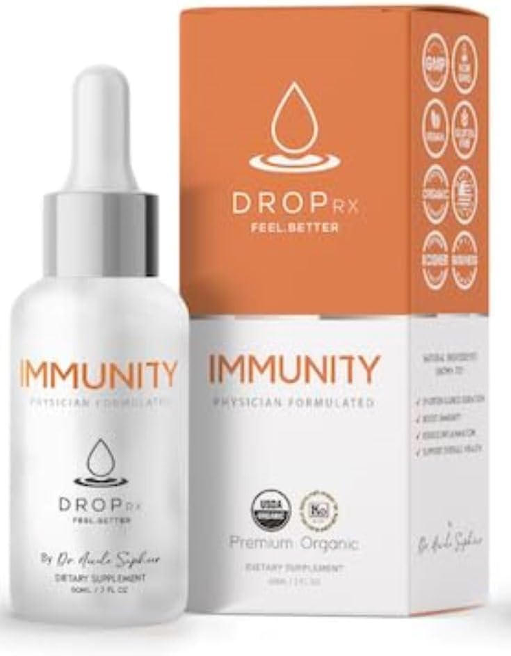 Dr. Nicole Saphier – Elderberry, Echinacea & Garlic 보조 식품 Immune 시스템 지원, 유기, 비 GMO, Vegan, Gluten-Free, Kosher, 미국 (2 Fl Oz)