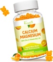 비타민 D3와 K2를 가진 칼슘 마그네슘 아연 Gummies, Immune와 Calm Mood, Vegan 오렌지 풍미 60 Gummies를 위한 높은 흡수 마그네슘 Glycinate 칼륨