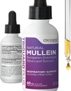 TriGuard MULLEIN Plus - Mullein Leaf Extract, Elderberry Extract & Olive Leaf Extract 2 fl oz | 건강한 호흡 기능 및 면역 체계 지원 | 알코올 무료, 비 GMO, 맛 미국