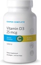 Cooper Complete - 비타민 D3 25 mcg (1000 IU) - 소화하기 쉬운 - 1의 60 Softgels 팩