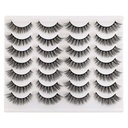 Newcally Lashes False 속눈썹 Cat Eyes Wispy Natural Faux Mink Lashes 14 쌍 팩 라이트 볼륨 짧은 가짜 눈 속눈썹 멀티 팩