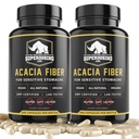 빠른 행동, 유기 Acacia Senegal 섬유 캡슐 600pk. 자연적인 녹는 섬유 보충교재 알약. Vegan Prebiotic 캡슐.