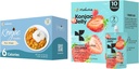 Hethstia Konjac 젤리 딸기 맛 Collagen 펩타이드 10 팩과 Konjac 쌀 글루텐 무료 12 팩 낮은 칼로리, 케토, 설탕 무료, 건강한 음식